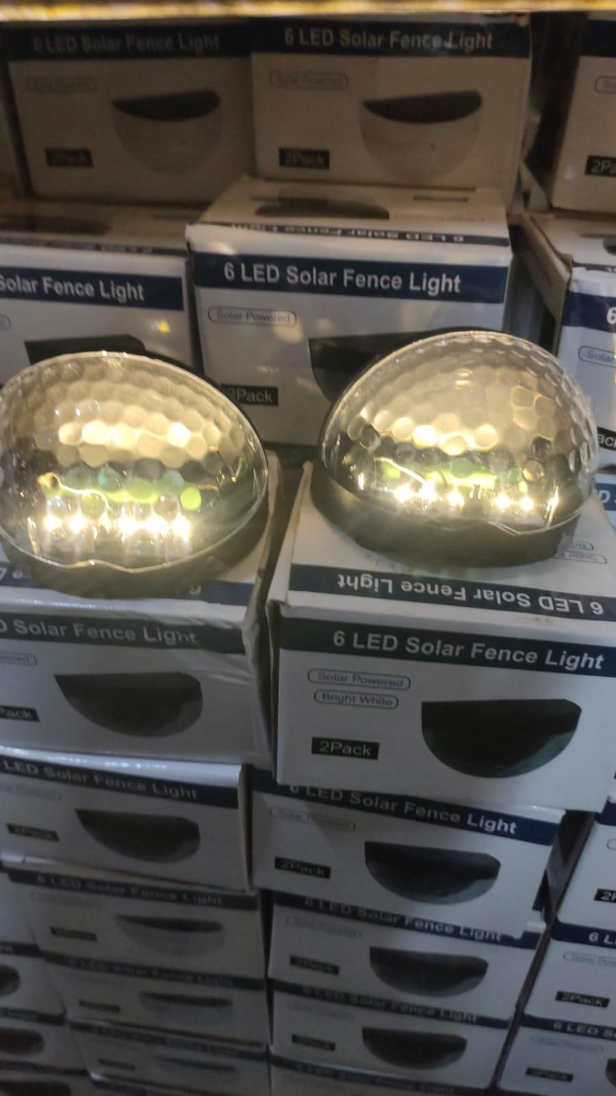 Solar-Powered Fence Lights (Set of 4) – Durable Outdoor LED for Yard, Deck, and Pathways