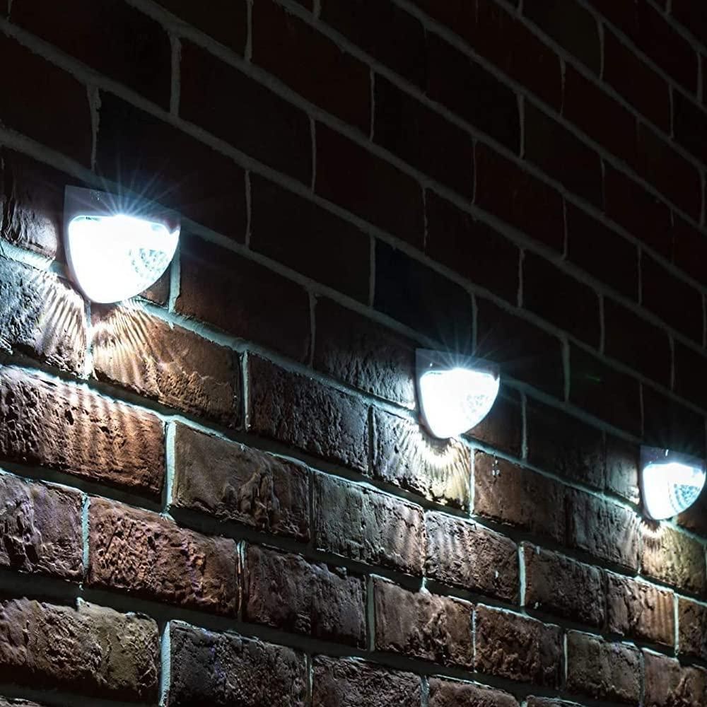 Solar-Powered Fence Lights (Set of 4) – Durable Outdoor LED for Yard, Deck, and Pathways